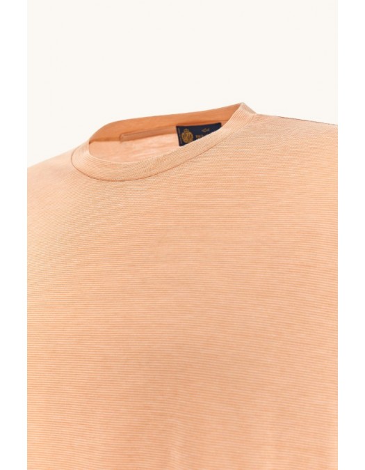 Tricou PAUL&SHARK, Silk and cotton T-shirt with micro stripe pattern - 26411002133