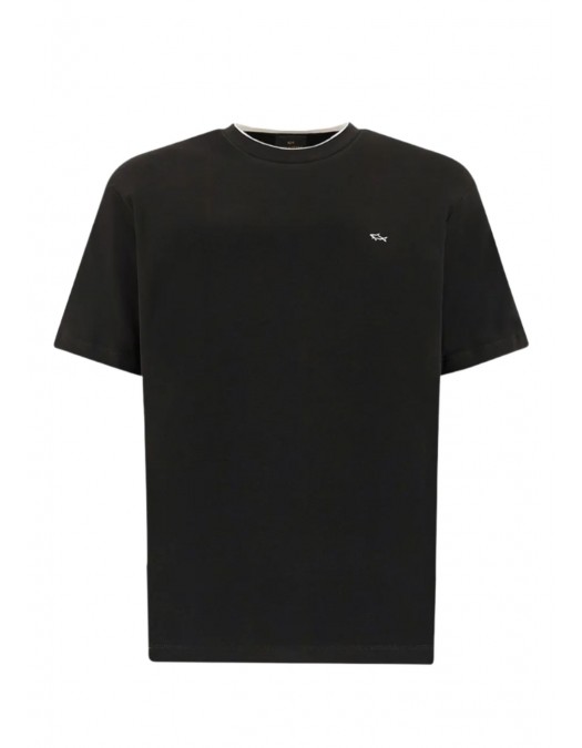 Tricou PAUL&SHARK, logo T-shirt, Black - 26411036011
