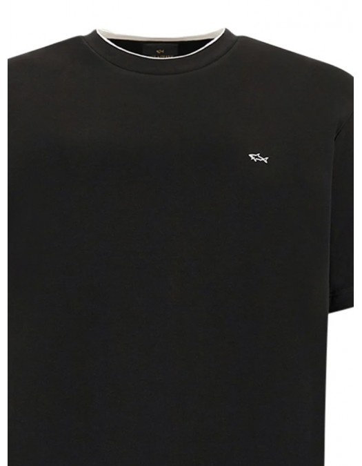 Tricou PAUL&SHARK, logo T-shirt, Black - 26411036011