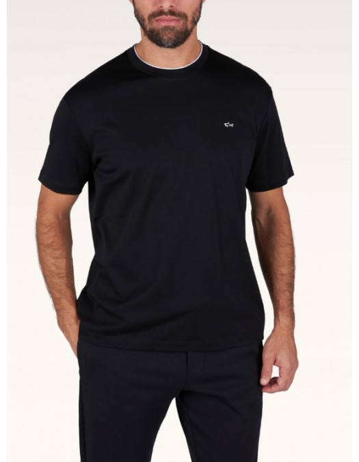 Tricou PAUL&SHARK, logo T-shirt, Black - 26411036011