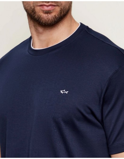 Tricou PAUL&SHARK, Crew neck T-shirt, Bleumarin - 26411036013