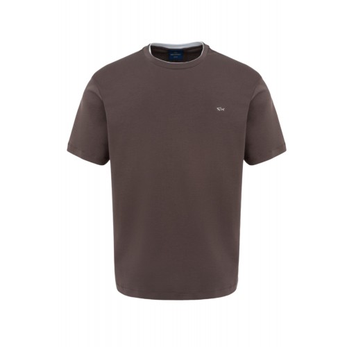 Tricou PAUL&SHARK, Brown Crew neck T-shirt
