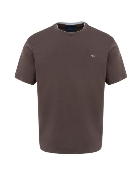 Tricou PAUL&SHARK, Brown Crew neck T-shirt - 26411036365