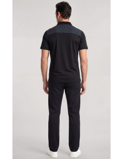 Tricou PAUL&SHARK, Polo T-Shirt, Regular fit, Black - 26411271011