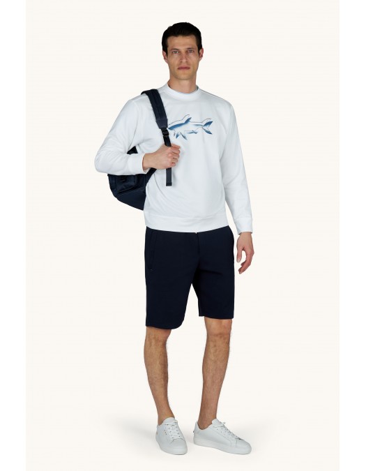 Bermuda PAUL&SHARK, Bermuda sweatshorts in Active Fleece cotton - 2641181650F