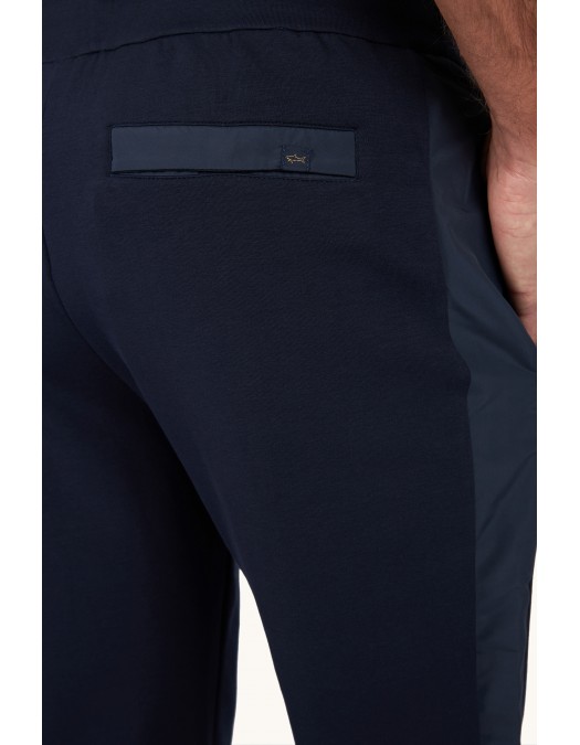 Pantaloni PAUL&SHARK, Sport pants in Active Fleece with microfiber details - 26411821344