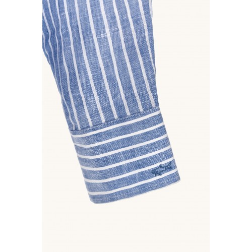 Camasa PAUL&SHARK, Soffio linen shirt with striped pattern