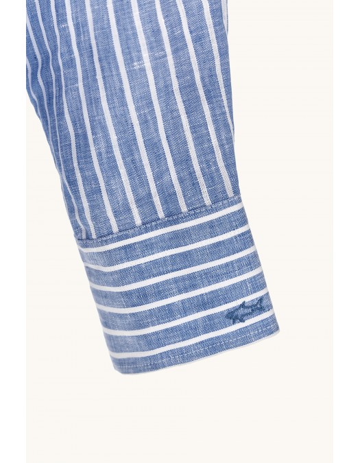 Camasa PAUL&SHARK, Soffio linen shirt with striped pattern - 26413164CFVA60