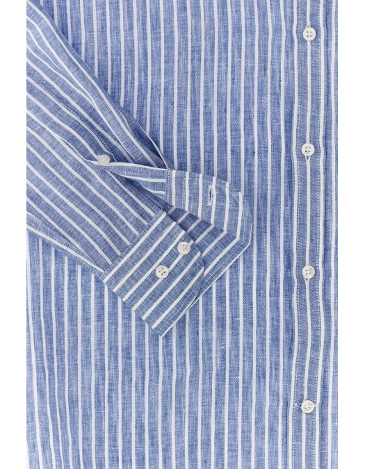 Camasa PAUL&SHARK, Soffio linen shirt with striped pattern - 26413164CFVA60