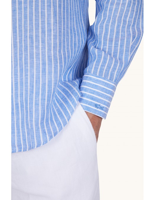 Camasa PAUL&SHARK, Soffio linen shirt with striped pattern - 26413164CFVA60