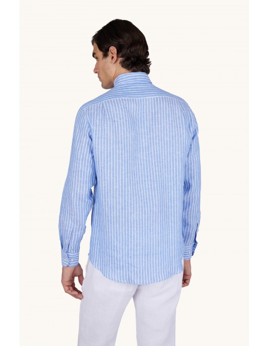 Camasa PAUL&SHARK, Soffio linen shirt with striped pattern - 26413164CFVA60