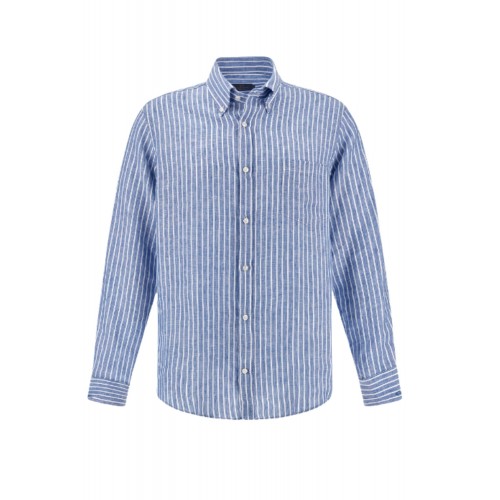 Camasa PAUL&SHARK, Soffio linen shirt with striped pattern