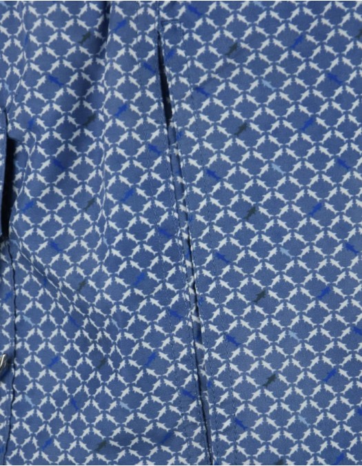 Short PAUL&SHARK, Malibu swim micro shark geometry print - 26415026L50