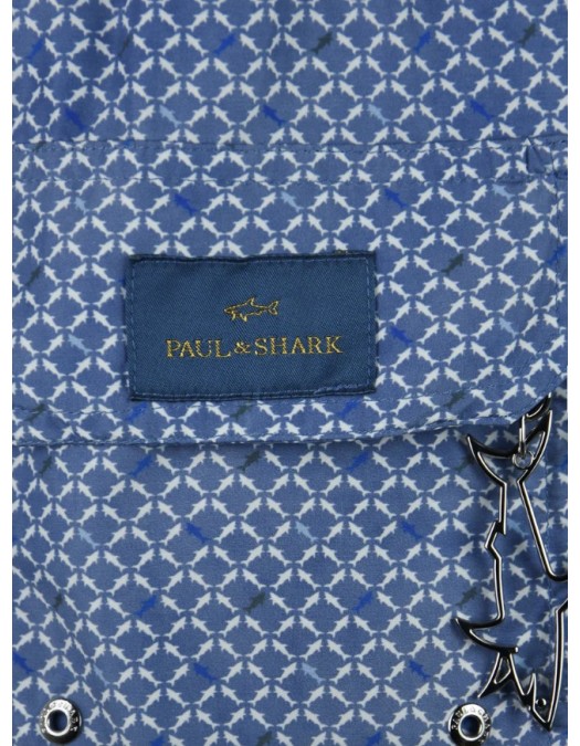 Short PAUL&SHARK, Malibu swim micro shark geometry print - 26415026L50