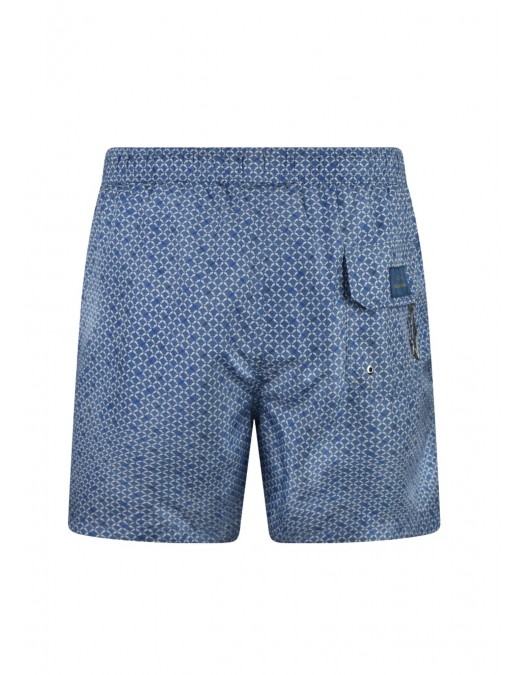 Short PAUL&SHARK, Malibu swim micro shark geometry print - 26415026L50