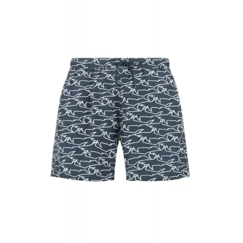 Short PAUL&SHARK, Portofino with iconic Sharks Waves print