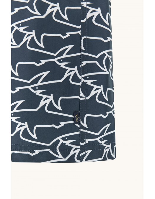 Short PAUL&SHARK, Portofino with iconic Sharks Waves print - 26415036L17