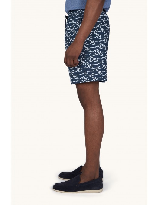 Short PAUL&SHARK, Portofino with iconic Sharks Waves print - 26415036L17