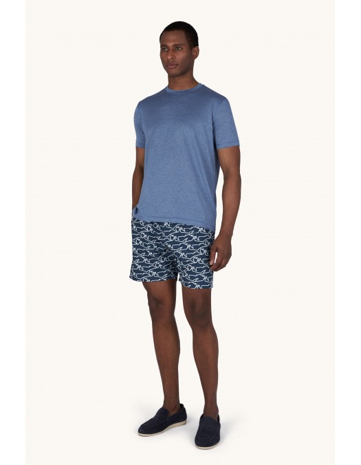 Short PAUL&SHARK, Portofino with iconic Sharks Waves print - 26415036L17