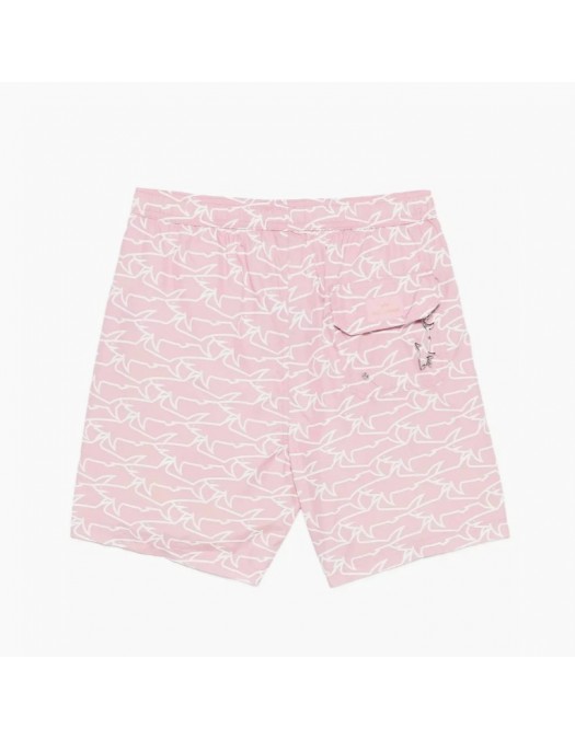 Short PAUL&SHARK, SWIMWEAR PORTOFINO WITH ICONIC SHARKS WAVES PRINT - 26415036L51