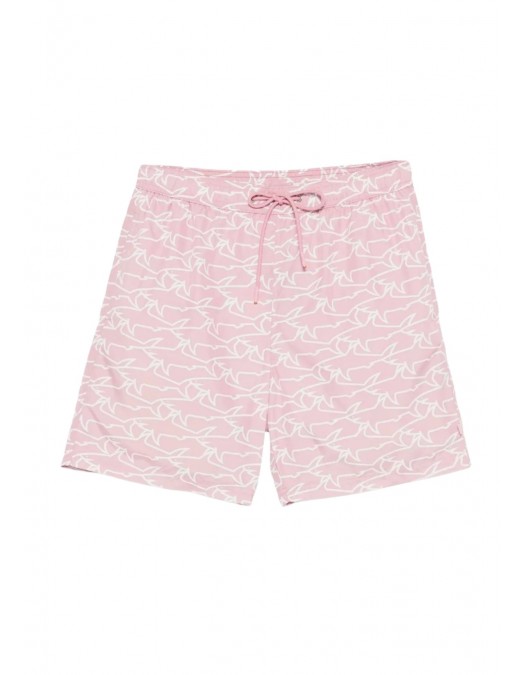 Short PAUL&SHARK, SWIMWEAR PORTOFINO WITH ICONIC SHARKS WAVES PRINT - 26415036L51