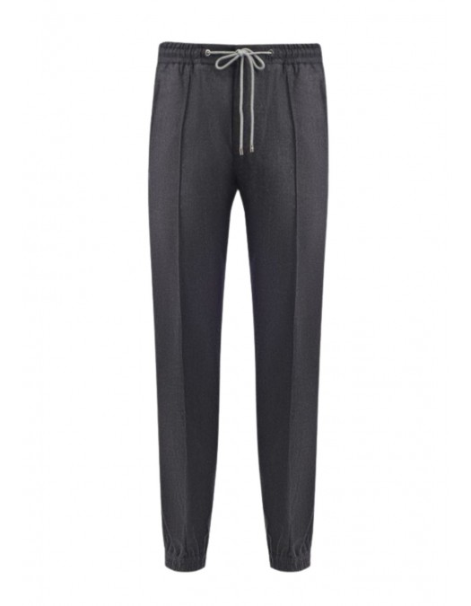 PANTALONI CORNELIANI, Wool Fabric, Dark Grey - 2645292618535018