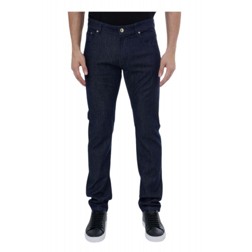 BLUGI CORNELIANI, Dark Wash Slim-fit Denim Pants, Bleumarin BLUGI CORNELIANI, Dark Wash Slim-fit Denim Pants, Bleumarin
