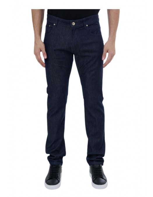 BLUGI CORNELIANI, Dark Wash Slim-fit Denim Pants, Bleumarin - 264JG22620125001 BLUGI CORNELIANI, Dark Wash Slim-fit Denim Pants, Bleumarin - 264JG22620125001