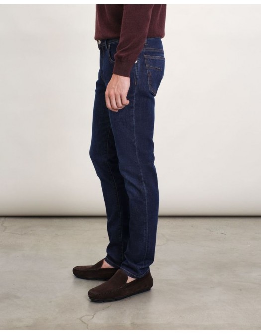 BLUGI CORNELIANI, Slim Fit, Bumbac si Lyocel, Bleumarin - 264JG22620136002