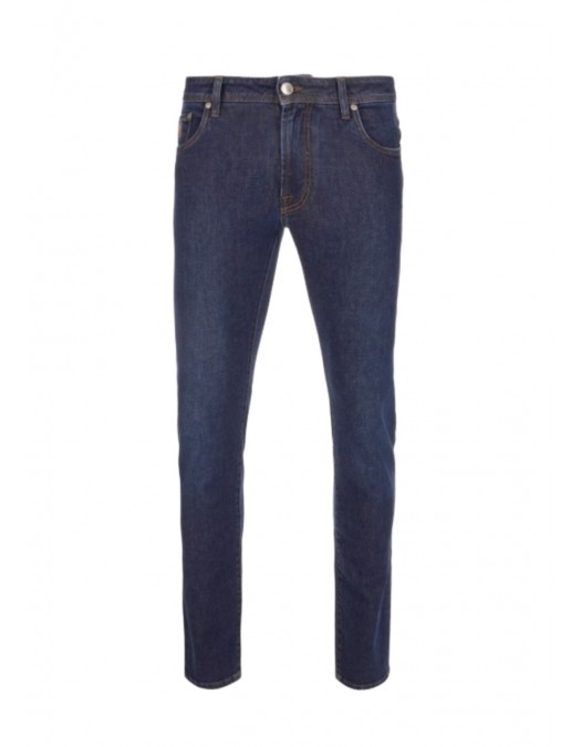 BLUGI CORNELIANI, Slim Fit, Bumbac si Lyocel, Bleumarin - 264JG22620136002