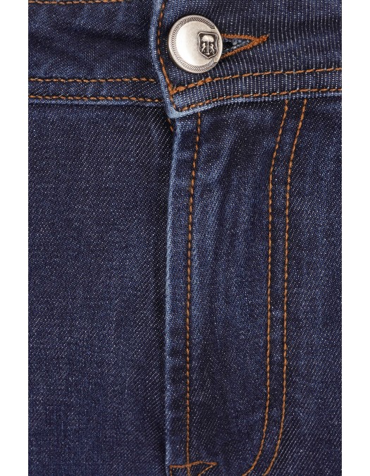BLUGI CORNELIANI, Slim Fit, Bumbac si Lyocel, Bleumarin - 264JG22620136002