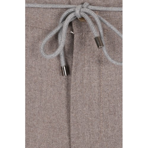 PANTALONI CORNELIANI, Wool Fabric, Beige PANTALONI CORNELIANI, Wool Fabric, Beige