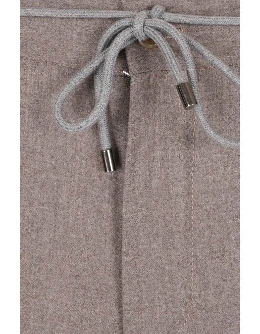 PANTALONI CORNELIANI, Wool Fabric, Beige - 264L252618116029