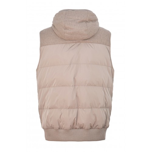 VESTA CORNELIANI, Cu Fermoar, Gluga, Casmir, Beige VESTA CORNELIANI, Cu Fermoar, Gluga, Casmir, Beige