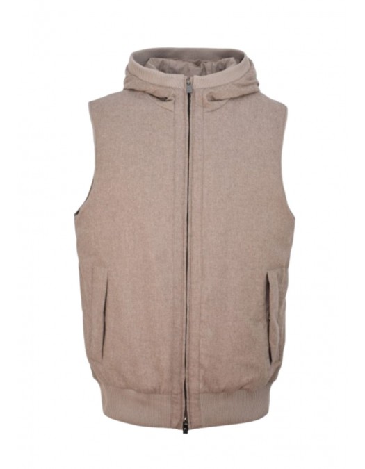 VESTA CORNELIANI, Cu Fermoar, Gluga, Casmir, Beige - 26C5V32620142029 VESTA CORNELIANI, Cu Fermoar, Gluga, Casmir, Beige - 26C5V32620142029