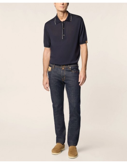 Jeans JACOB COHEN, Bard Regular-Slim 5 Pocket Jeans in Dark Blue - 26EPJUMQM004030S4332R1100D