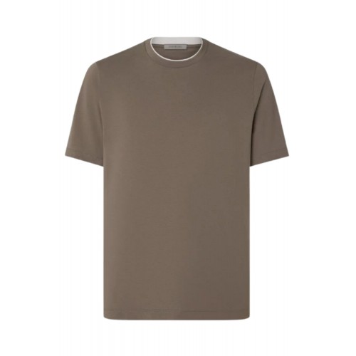 TRICOU CORNELIANI, Bumbac, Guler duo, Beige TRICOU CORNELIANI, Bumbac, Guler duo, Beige