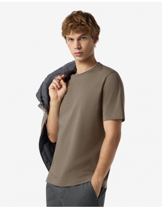 TRICOU CORNELIANI, Bumbac, Guler duo, Beige - 26G5712625022024