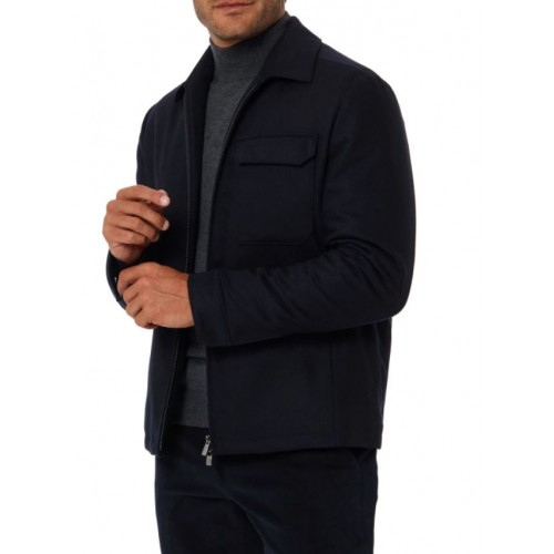 JACHETA CORNELIANI, Two way zipper, Negru