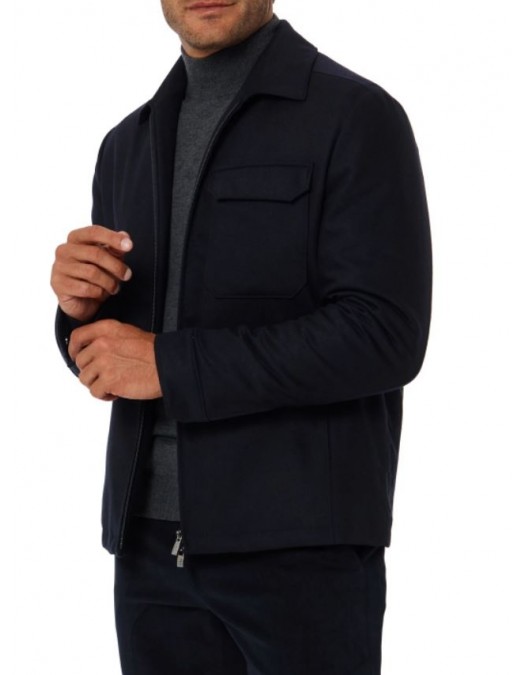 JACHETA CORNELIANI, Two way zipper, Negru - 26L5342618535001