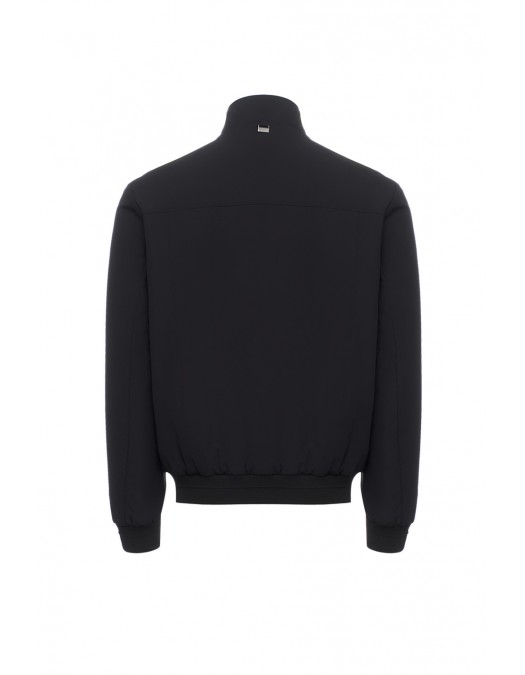JACHETA CORNELIANI, Two way zipper, Poliamida, Negru - 26L5Z52620152001