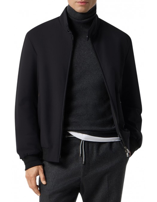 JACHETA CORNELIANI, Two way zipper, Poliamida, Negru - 26L5Z52620152001