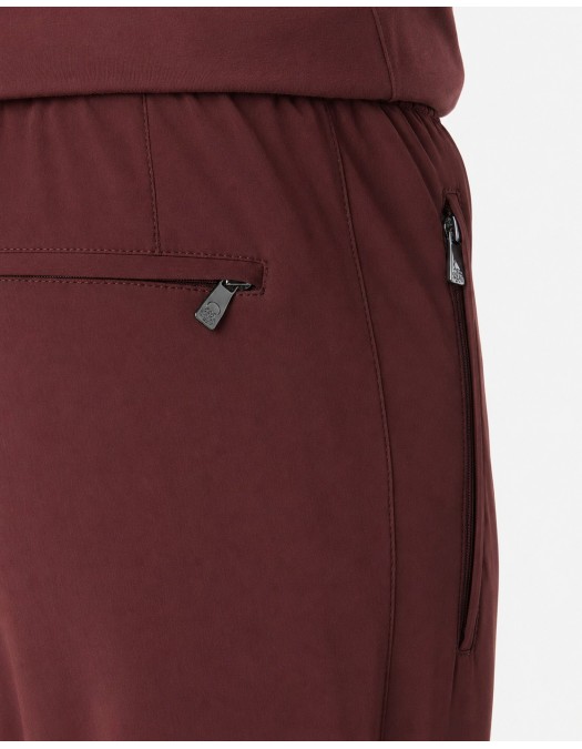 PANTALONI CORNELIANI, technical wool fabric joggers, Brown - 2745292718523032