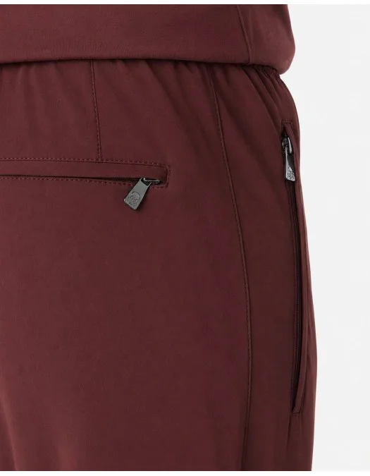PANTALONI CORNELIANI, technical wool fabric joggers, Brown - 2745292718523032