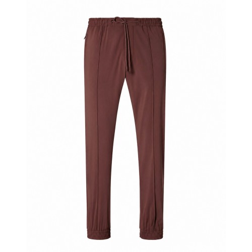 PANTALONI CORNELIANI, technical wool fabric joggers, Brown