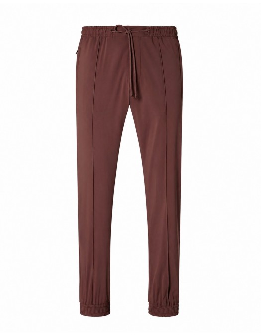 PANTALONI CORNELIANI, technical wool fabric joggers, Brown - 2745292718523032