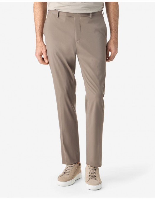 PANTALONI CORNELIANI, technical wool chinos, Dark Beige - 2745302718523029