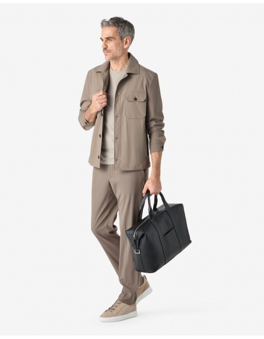 PANTALONI CORNELIANI, technical wool chinos, Dark Beige - 2745302718523029