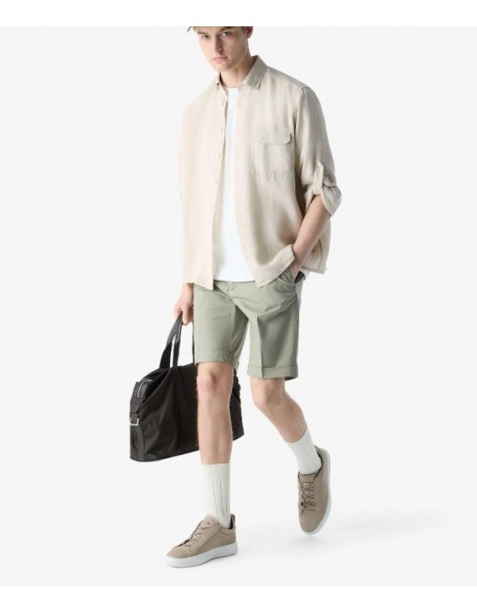 Bermude CORNELIANI, Garment-dyed light green - 274ED32720127053