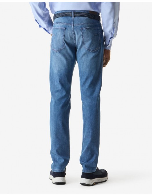 BLUGI CORNELIANI, 7.2 o.z. stretch denim jeans, Blue - 274JG22720135006